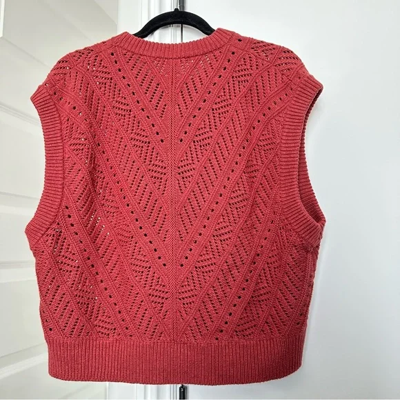 Marine Layer Brooke Sweater Vest Size Large - Picture 10 of 11